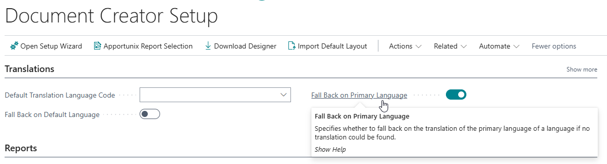 Fall Back on Primary Language Setting